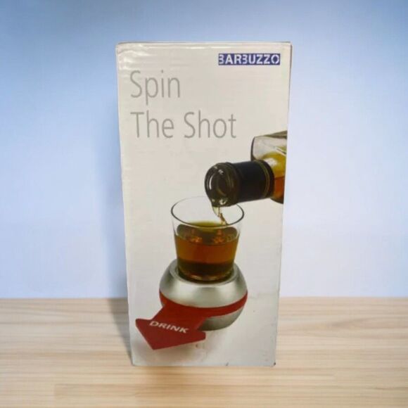 Shot Spinner Novelty Game Spinner Drinking Classic Party Game Adult Barbuzzo NEW - Picture 1 of 10